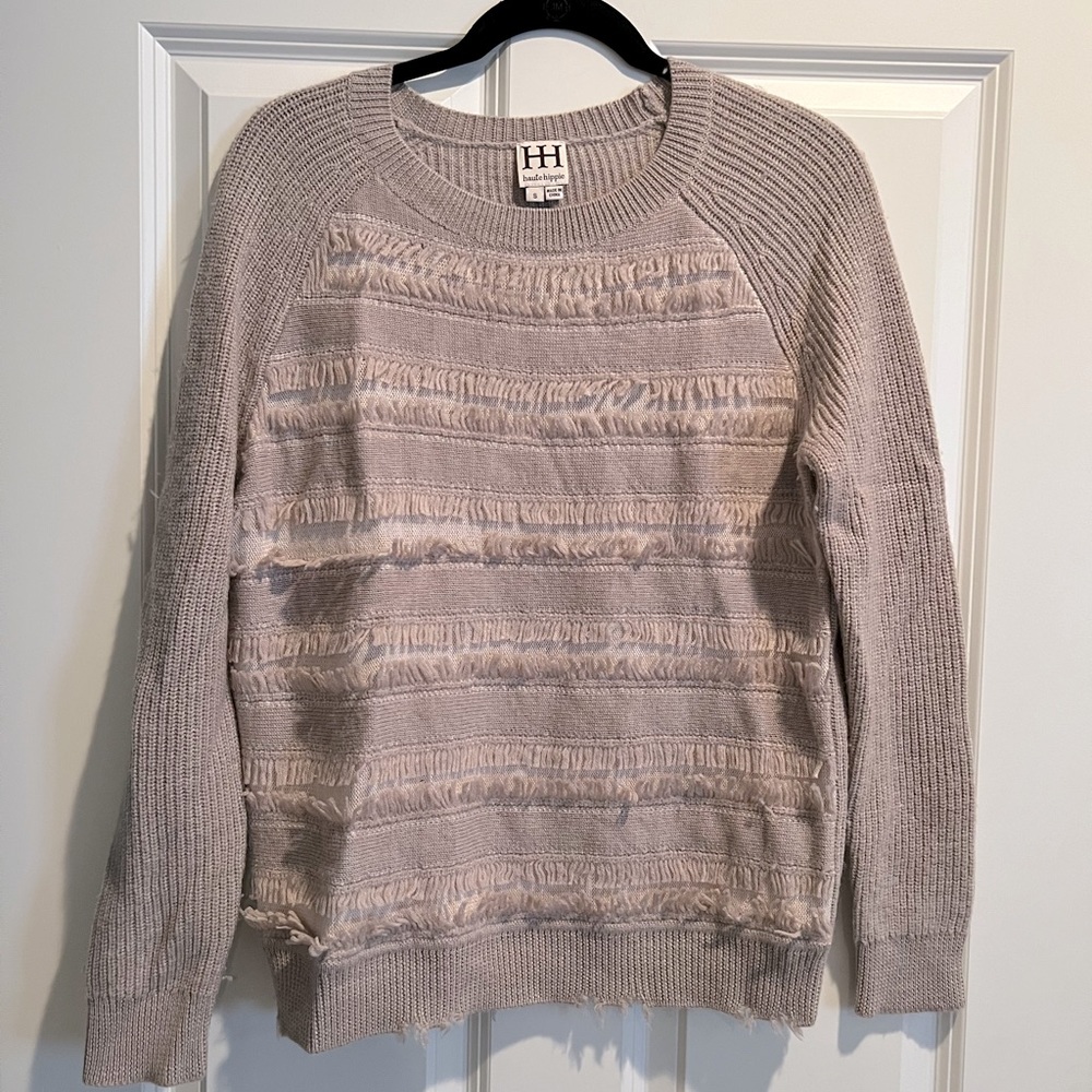 Haute Hippie Fringe Sweater